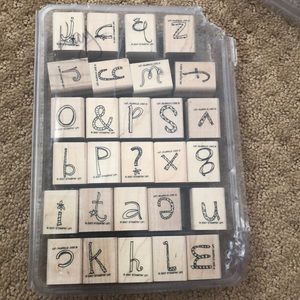 stampin up alphabet